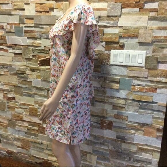 ZADIG & VOLTAIRE  Reens Butterfly Print Mini Dress - Picture 2 of 7